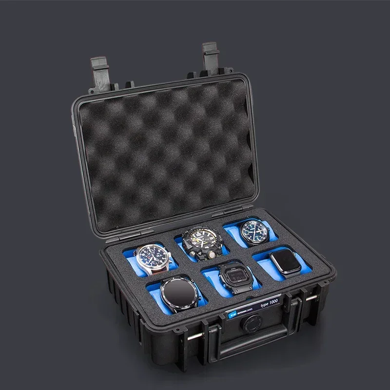 6 Slots Waterproof Moisture-proof Boxes Special Storage of Valuable Watches Organizer Men Storage Watch Case Customizable Logo