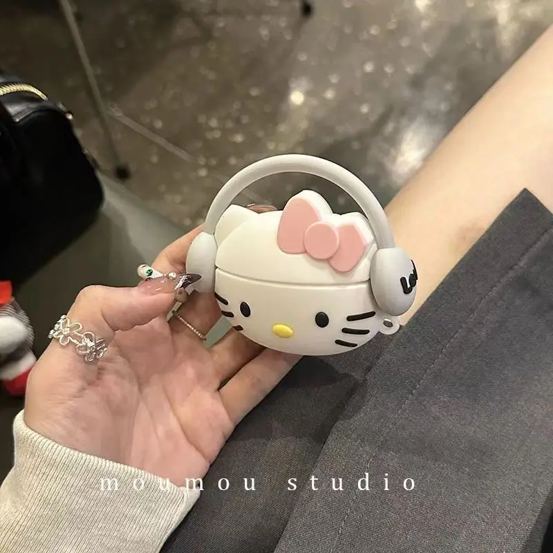 thumbnail image 1 of Funda protectora Kawaii Sanrio Anime Hello Kitty Airpods 3, bonita funda para auriculares de dibujos animados, AirPods 1 y 2, regalos para niñas, 1 of 4