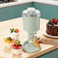 Machine à crème glacée électrique 20W 220V, machine à crème glacée automatique domestique DIY, machine à faire des cornets de crème glacée molle, des smoothies et des sundaes 7