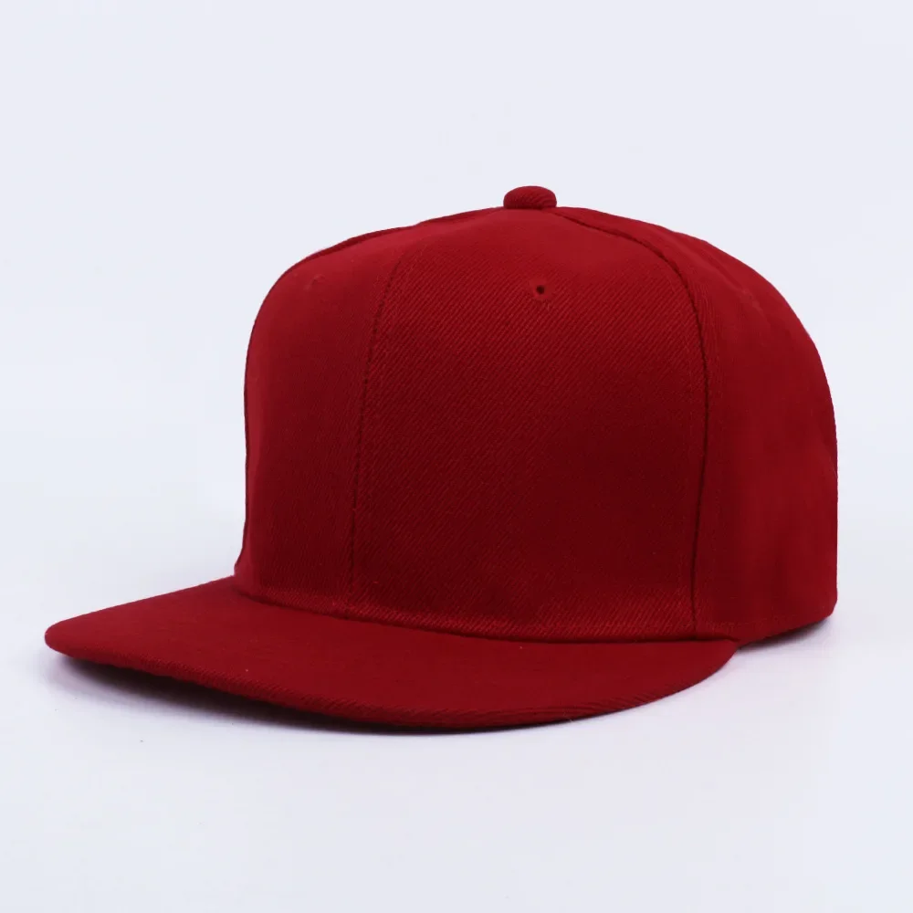 Unisex Cap Acrylic Plain Snapback Hat High Quality Adult Hip Hop Baseball Caps for Men Women Outdoor Leisure Baseball Flat Hat 5