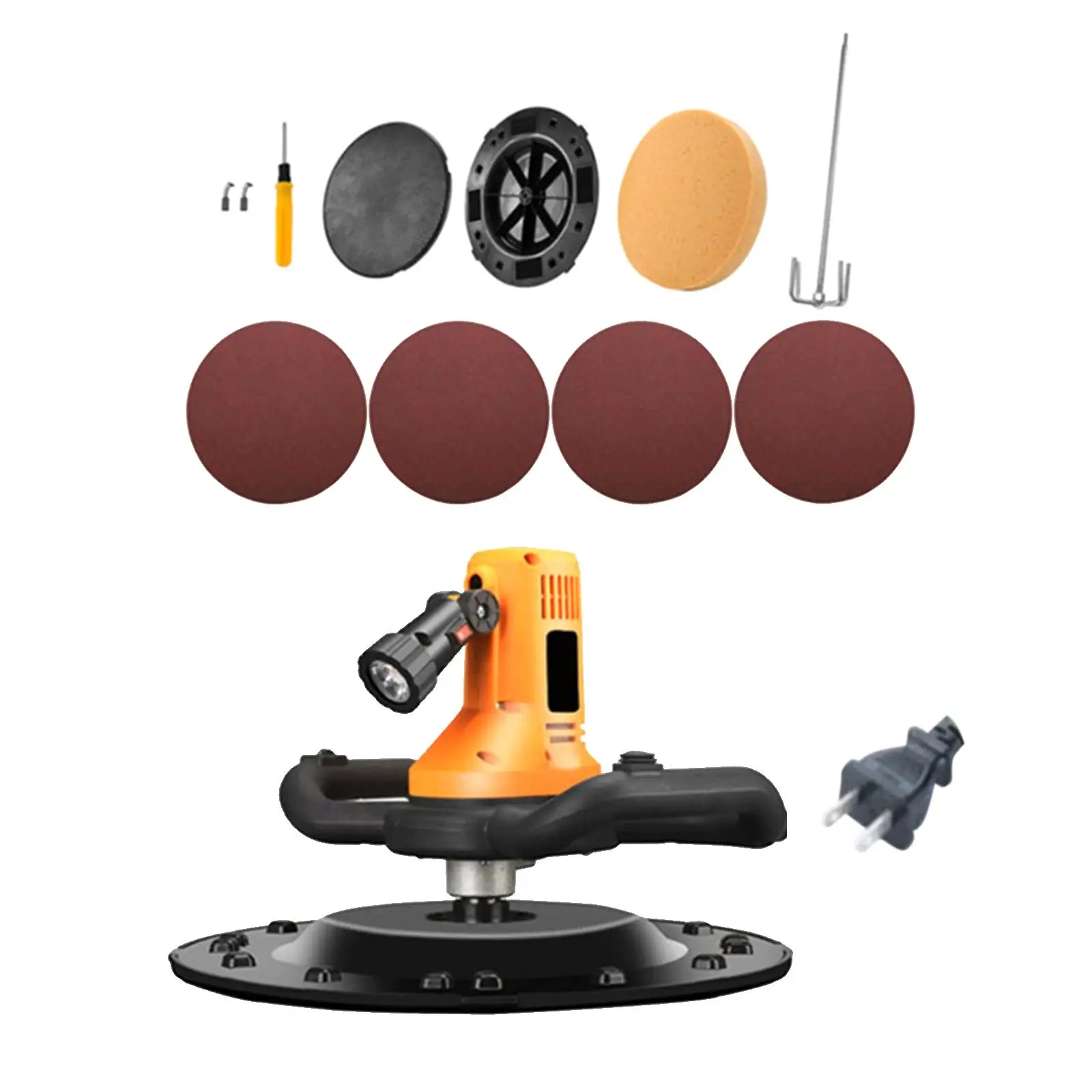 

Concrete Power Trowel Automatic Mixing Plastering with LED Electric Trowel Concrete Trowel Machine for Concrete Paint Cement