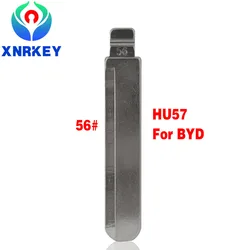 XNRKEY – lame de clé de remplacement pour BYD F3 Geely Vision Lifan 620, 10 pièces, #56 HU57 
