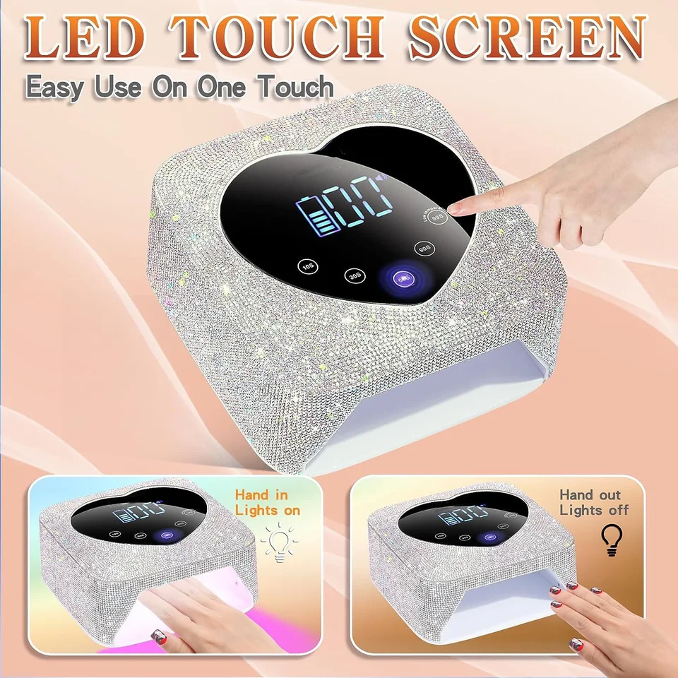 新品未使用】72w コードレスLEDライト ジェルネイル 新品未使用】72w