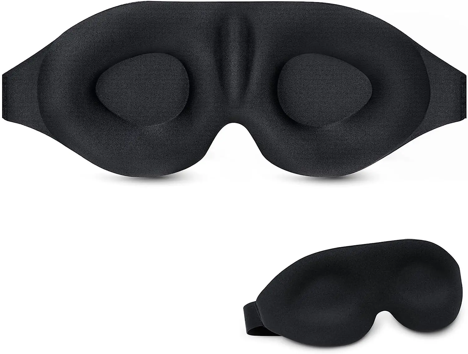 

3D Eye Sleep Mask Contoured Cup Night Blindfold Light Blocking Eye Cover Molded Shade with Adjustable Strap for Travel