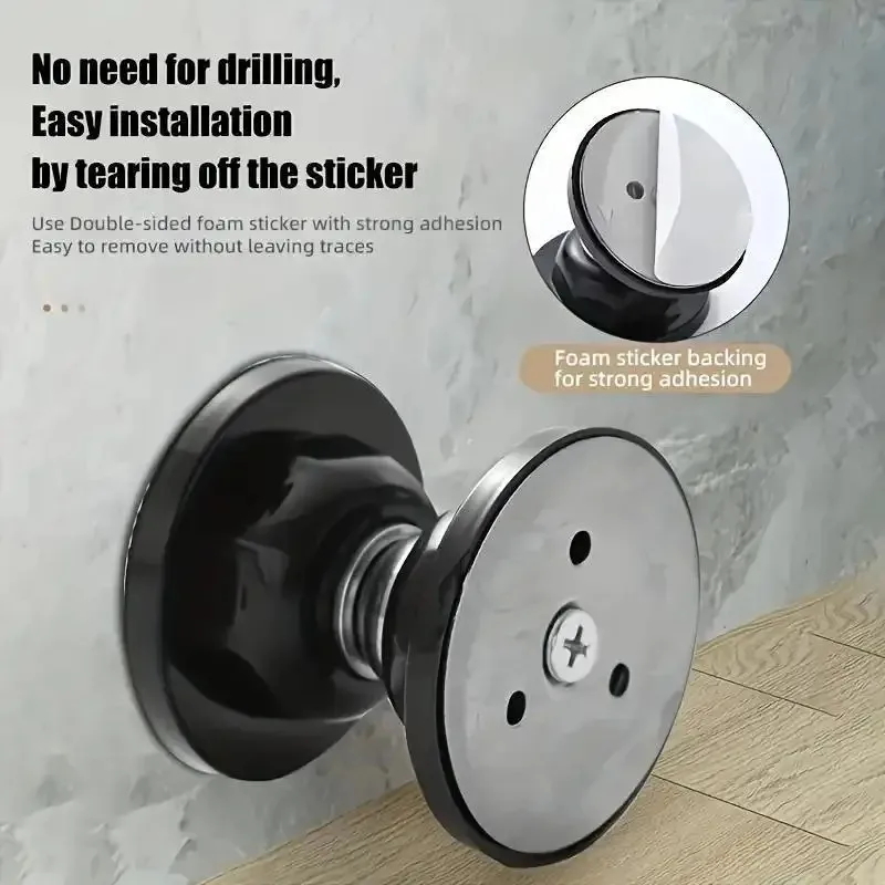 Silicone Door Suck Hotel Household Strong Magnetic Strong Mute Door Touch Silicone Anti-collision Door Stall Door Stopper