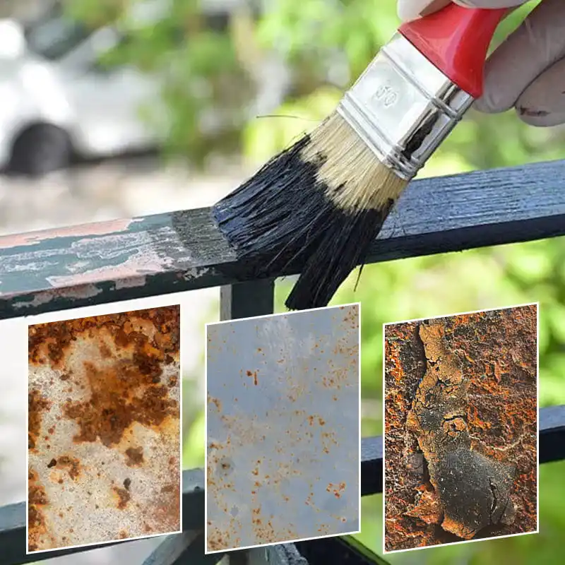 Pintura de conversión de óxido para eliminación de óxido para Metal,  convertidor de eliminación de óxido multifunción de 1KG, pintura metálica  con pincel, pintura antioxidante - AliExpress