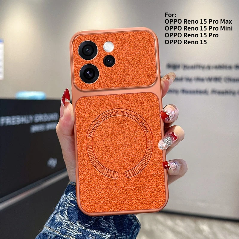 Lychee Pattern Magnetic Ultra-Thin Anti-Drop Case Cover