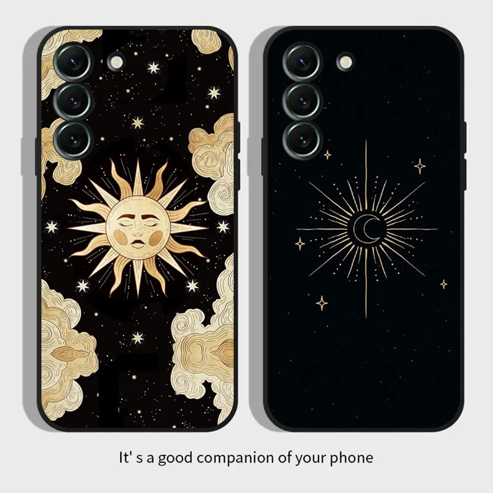 Custodia Per Telefono Magic Moon Tarot Per Samsungs23,S22,S21,S20 Ultra Pro S10,S30Plus,20 Cover Ultra Nera