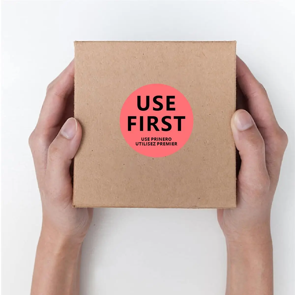 영구 접착 원형 종이 라벨, 식품 서비스 1.5 인치 재고 관리 라벨, 레스토랑 스티커 사용, 500 개