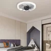 Silent Electric Fan with Light with Converter Extender Ceiling Fan Light 4 Speeds AC 85V-265V for Living Room Study Room Kitchen 3