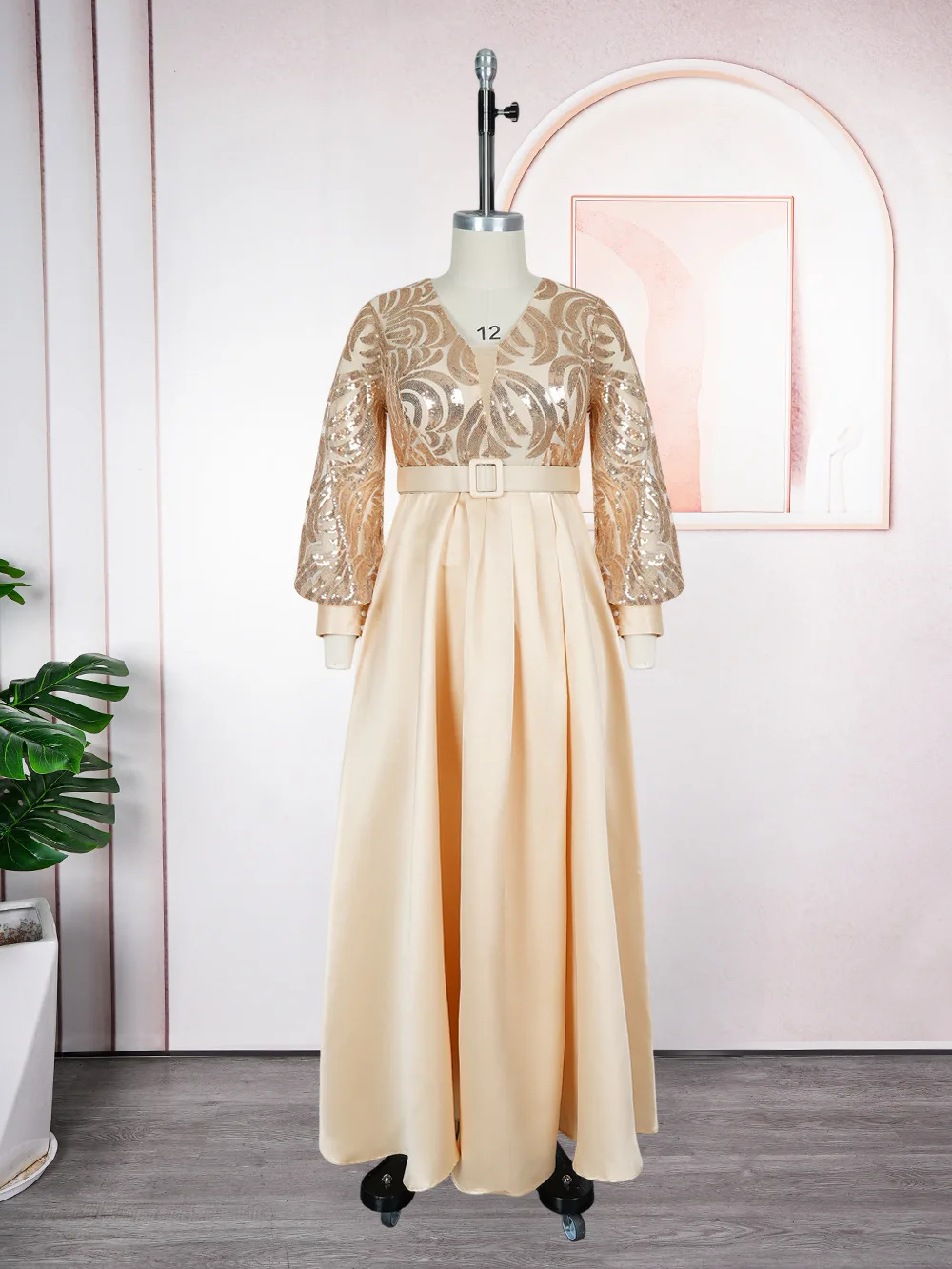 Plus Size African Party Dresses for Women Dashiki Ankara Sequin Wedding Christmas Evening Gown Elegant Muslim Maxi Dress 2025