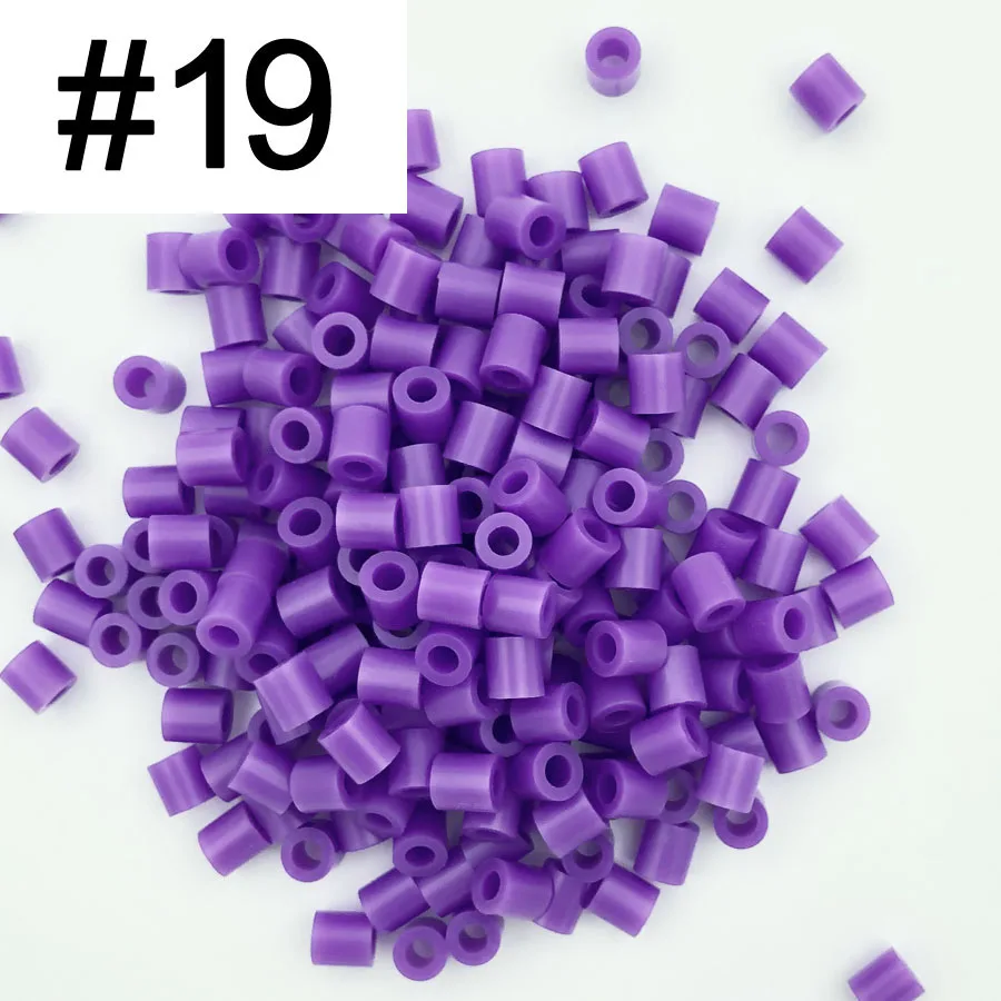 5mm 1000PCS Assorted Colored Hama Beads for Kids DIY Pixel Art and Puzzles