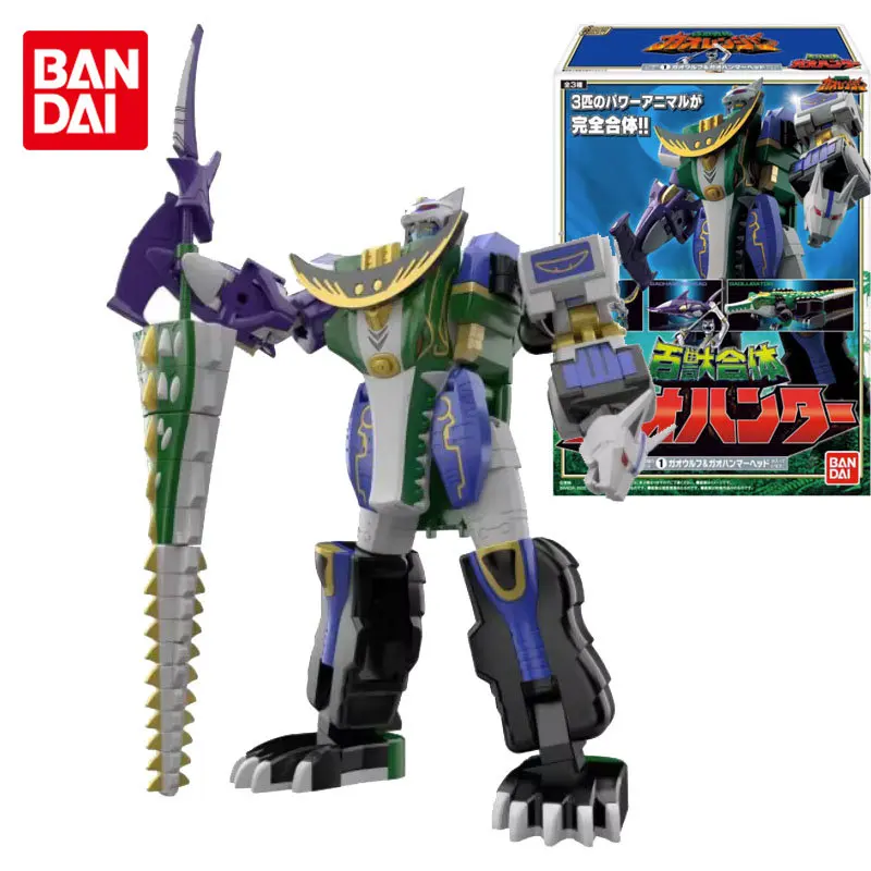 Bandai Original Sentai Gaoranger Gaohunter Gao Hunter Megazords Super Minipla Anime Action Figure Assembly Model Toys Gifts