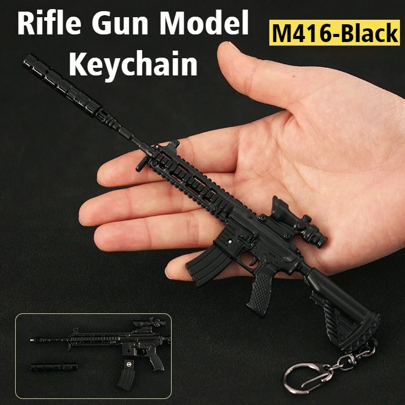 New PUBG M416-Black Detachable Assault Rifle Gun Metal Model Toy ...