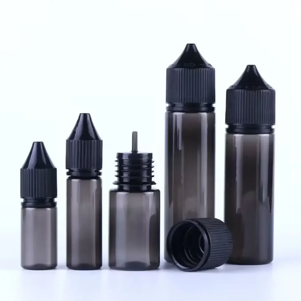 5Pcs 10/120ml PET Empty Bottle Plastic Oil Filling Bottle Portable Dropper Bottles Squeezable Container for Liquid Jar Juice
