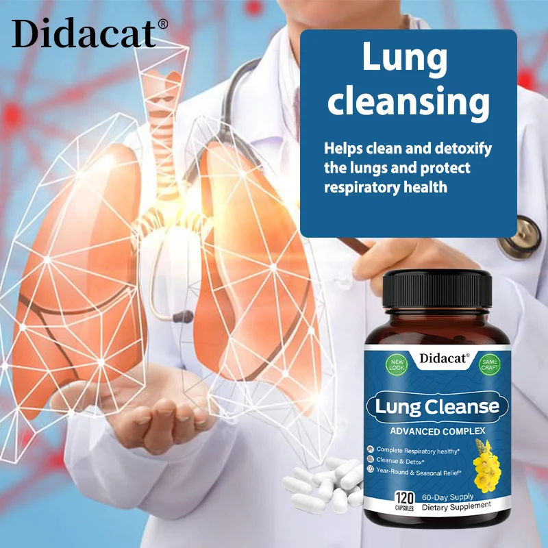 Mullein, Quercetin and Cordyceps Extract-Support lung detoxification, immune system and respiratory health, 30/60/120 capsules