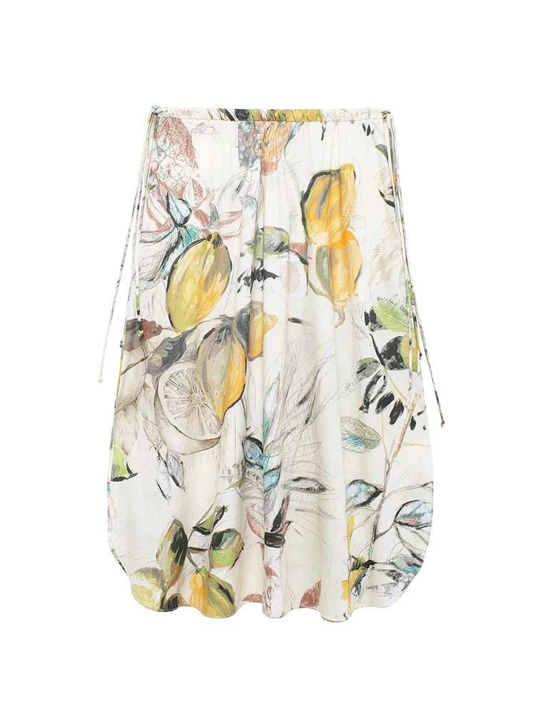 طقم تنورة نسائية مطبوعة على طراز الشاطئ TFMLN طقم...