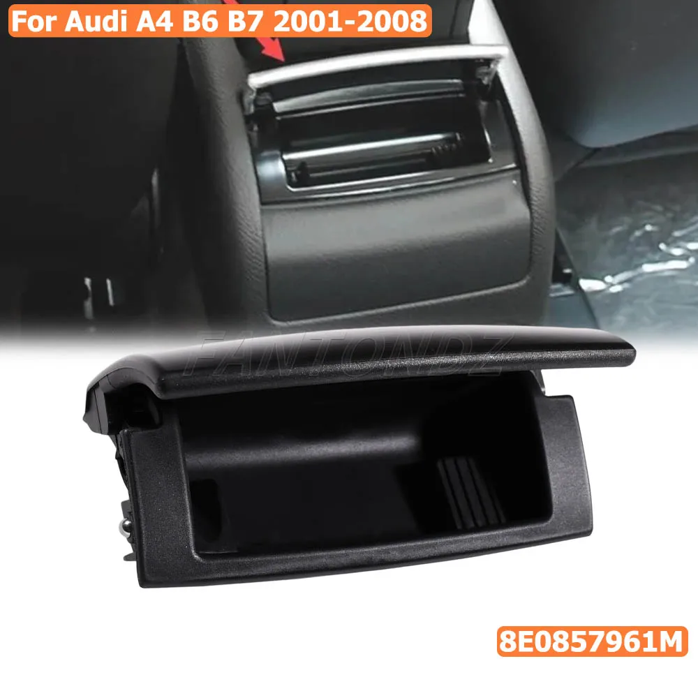 Black Rear Centre Ashtray Box #8E0857961M For Audi A4 B6 B7 2001-2008
