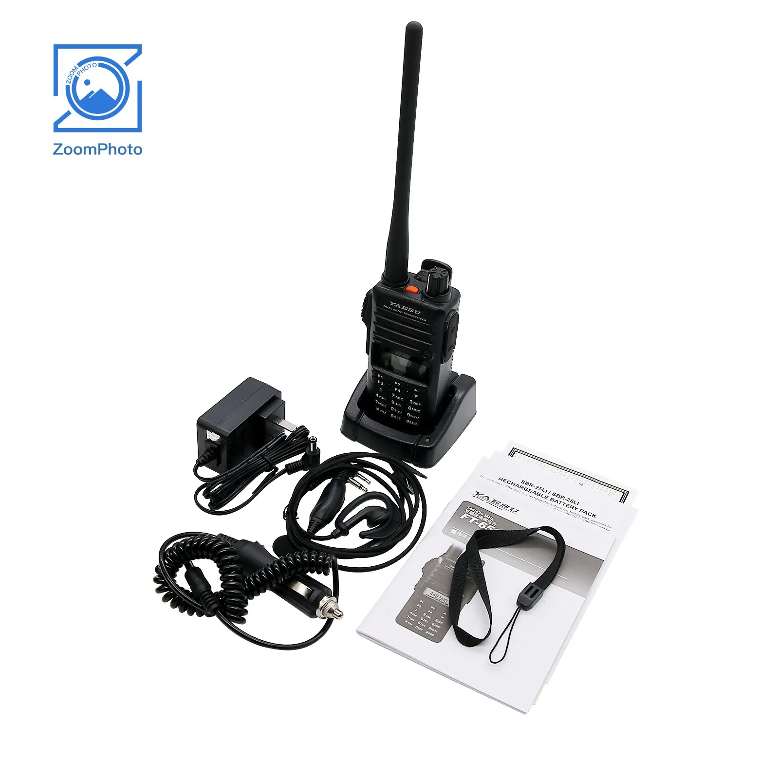 Per Yaesu Ft-65R Vhf Uhf Ricetrasmettitore Radio Dual Band Fm Walkie-Talkie Portatile Ricetrasmettitore