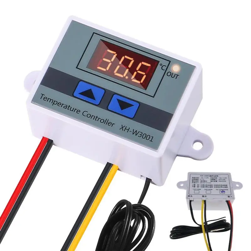 Digital LED Temperature Controller with Waterproof Probe