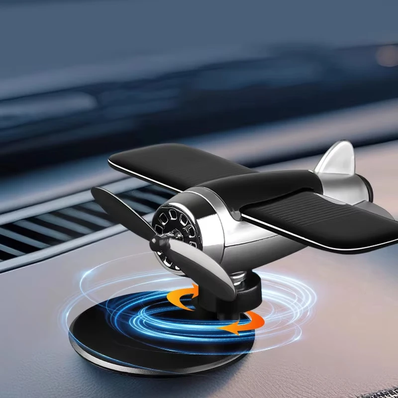 Solar Powered Rotating Aircraft Desktop Decoration Interior Car Childrens Birthdaygifta 87419480 - View #6