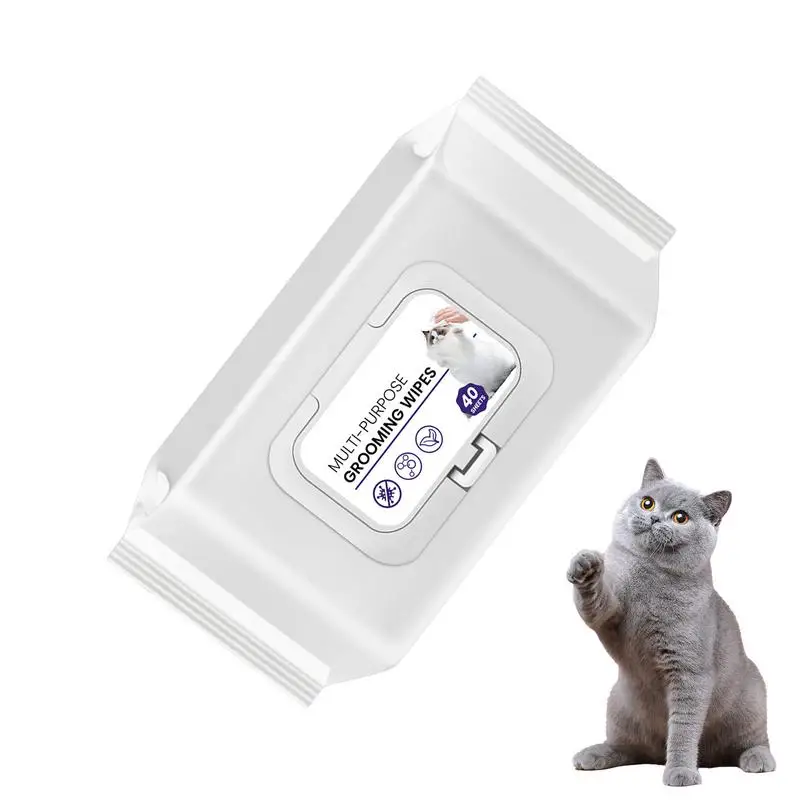 

Салфетки для груминга собак, быстрая ванночка для домашних питомцев, 40 листов, для пальто и чувствительной кожи