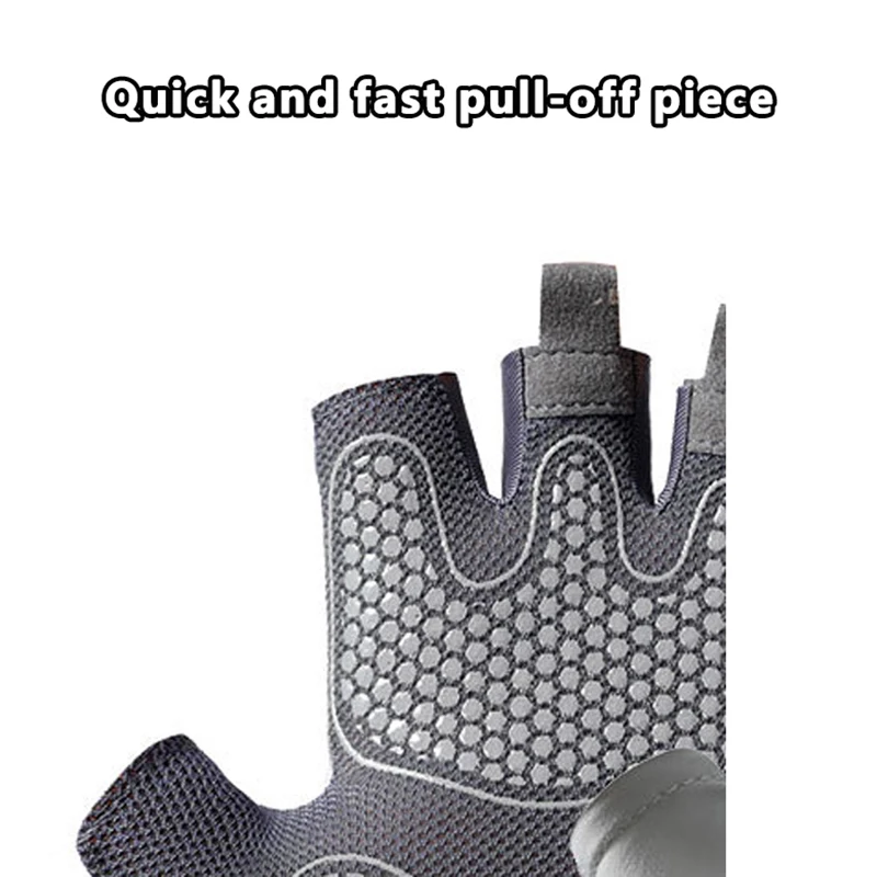 1Pair Workout Gloves Men Women Gym Lifting Fitness Climbing Exercises Work Out Wrist Belt Shock Absorb Foam Pad Palm Crossfit 4