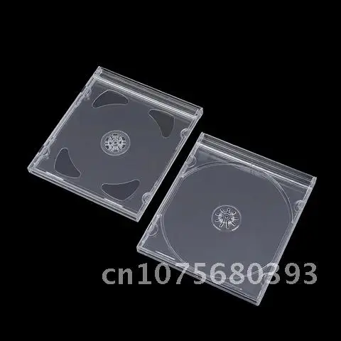 투명 CD 패키지 휴대용 초박형 표준 DVD 케이스, 휴대용 CD 보관 정리함 앨범 케이스, 1 개