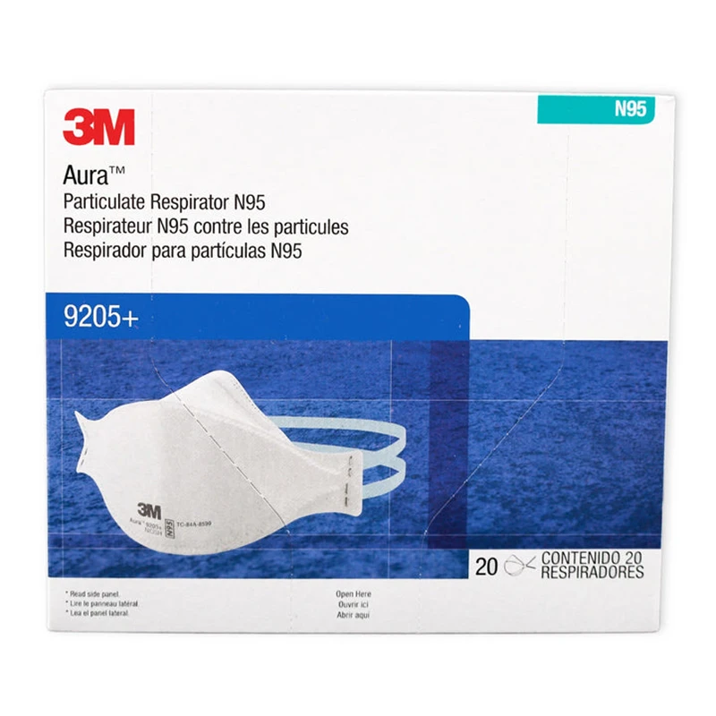 Masque 3M 9205+ Aura N95 NIOSH - Lot 1 ou 10 pièces