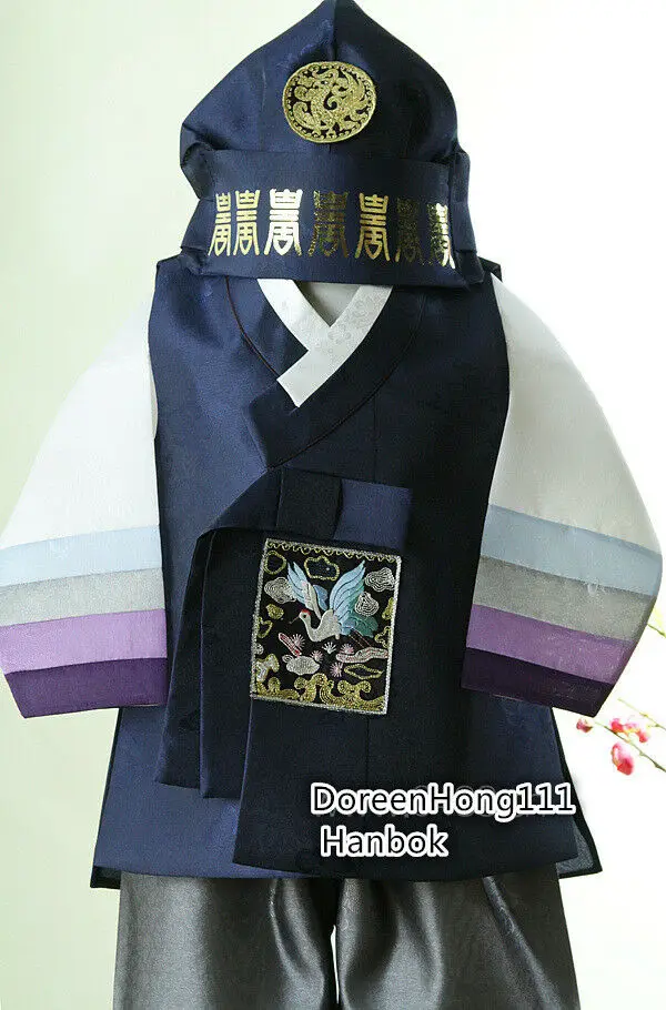 Korean Traditional Hanbok for Baby Boy Birthday Party Korean National Kid Dolbok