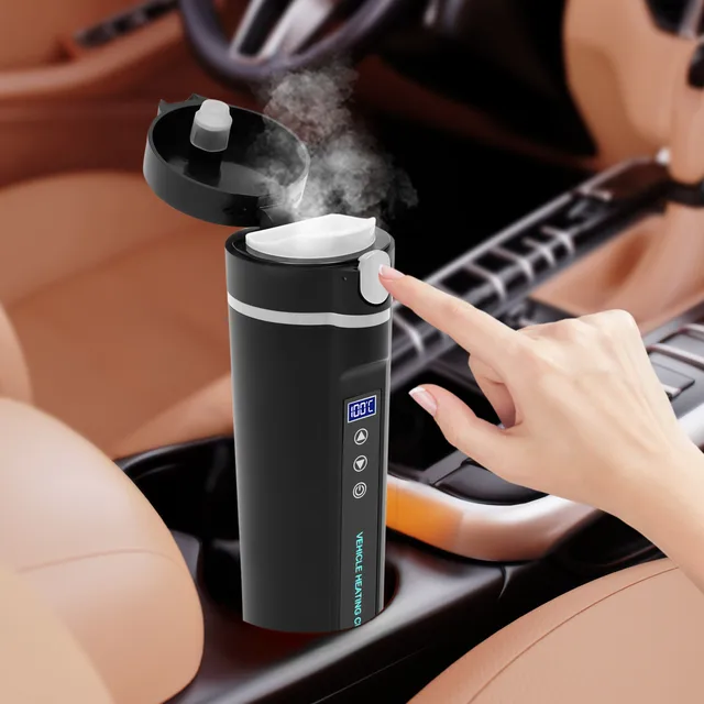12V-24V 450ml Car Electric Kettle Heating Kettle Electric Travel