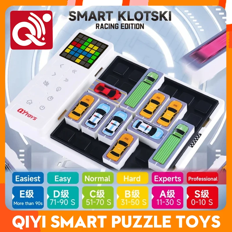 

QiYI Smart Jigsaw Puzzle Toys Logic Brains Teaser Huarong Road Board Game Early Educational Enlightening Toys