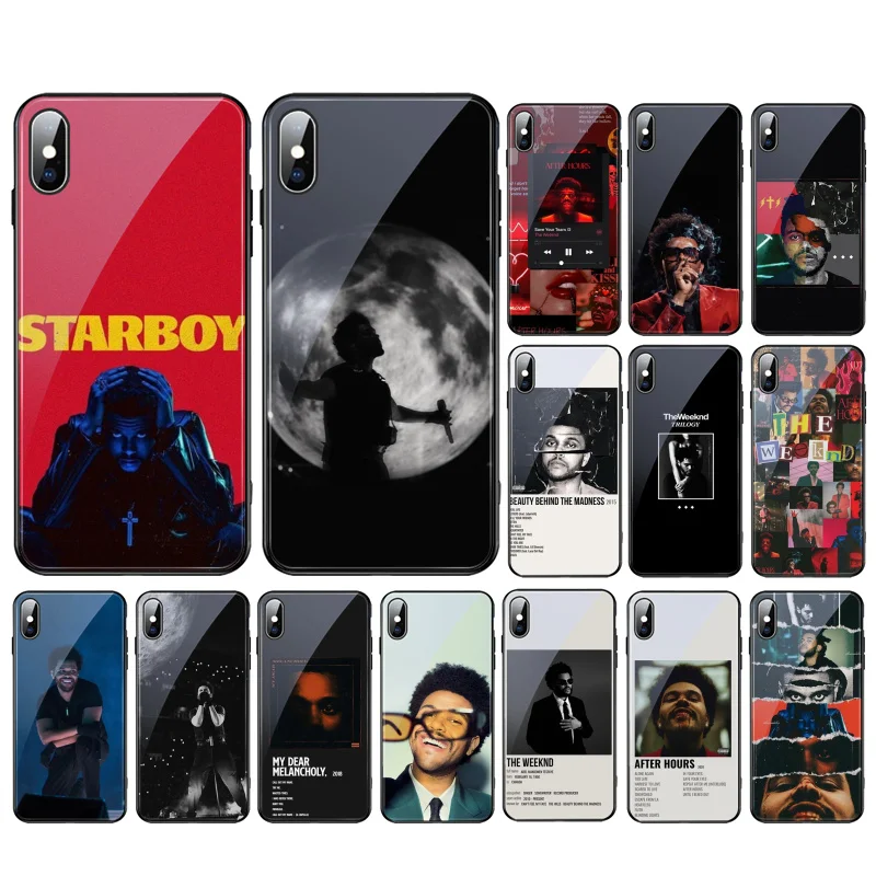 

The Weeknd Glass phone case For Samsung Galaxy S23 S22 S21 S20 Ultra S20 S22 S21 S20FE S10 S10E S10Plus