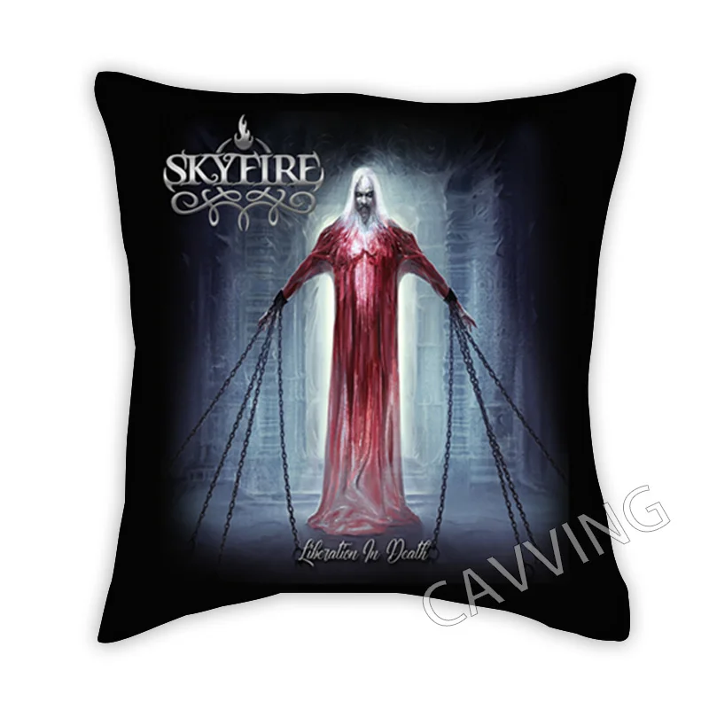 

Skyfire Band 3D Printed Polyester Decorative Pillowcases Throw Pillow Cover Square Zipper Cases Fans Gifts Home Decor