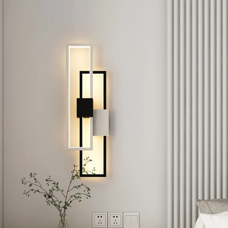 Luces de pared LED nórdicas minimalistas para sala de dormitorio, mesita de noche, decoración del hogar, lámpara de candelabros de pared interior| | - AliExpress