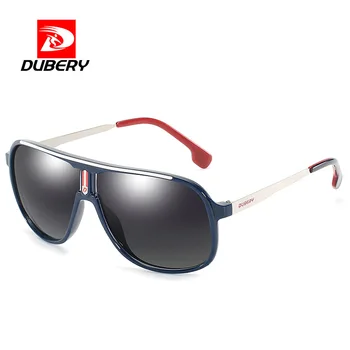 DUBERY Occhiali da sole vintage Occhiali da sole polarizzati da uomo per uomo Occhiali da guida quadrati neri Oculos Maschio 7 colori Modello 107 1
