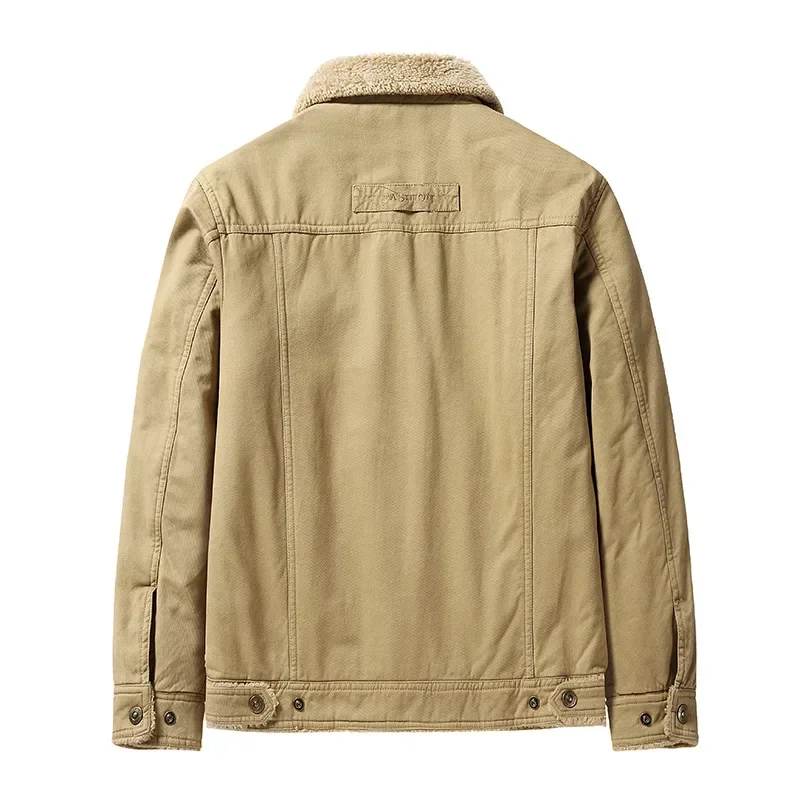Thicker Warm Winter Jackets Men Cotton Casual Jackets Wool Liner Good Quality Outerwear Winter Coats Size 6XL Men Winter Coats 4