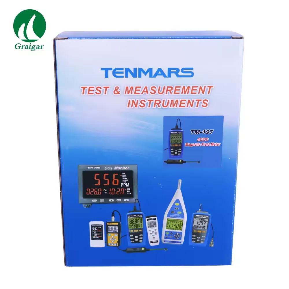 Tenmars TM-197 AC/DV Magnetic Field Meter Magnetic Field Strength Tester Range 0~3000mT images - 6