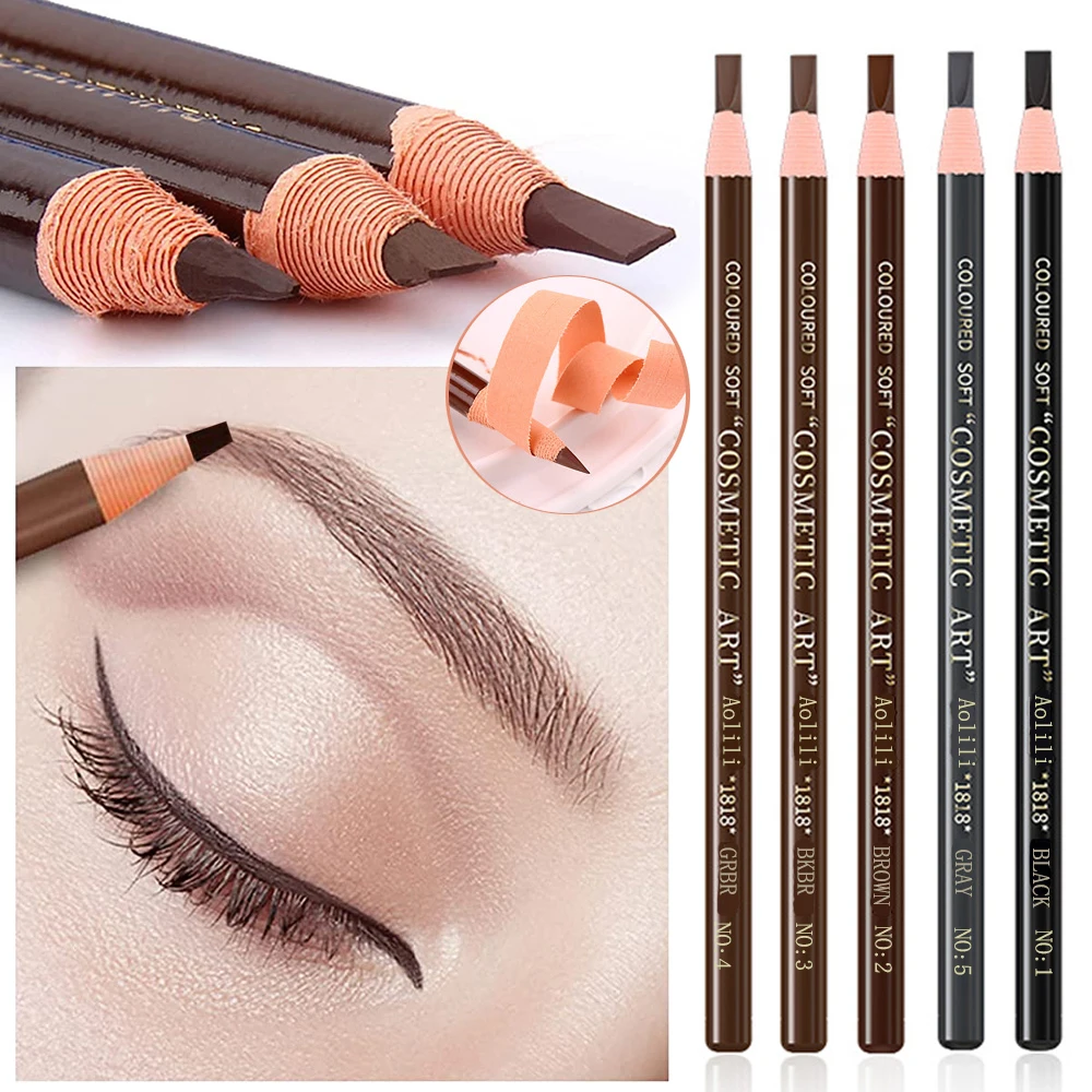 Tear Off Pull Line Eyebrow Pencil, Not Sharpen Need Eyebrow Pencil, Natural Color Rendering, Sweat Proof And Smudge Proof Eyebro 6