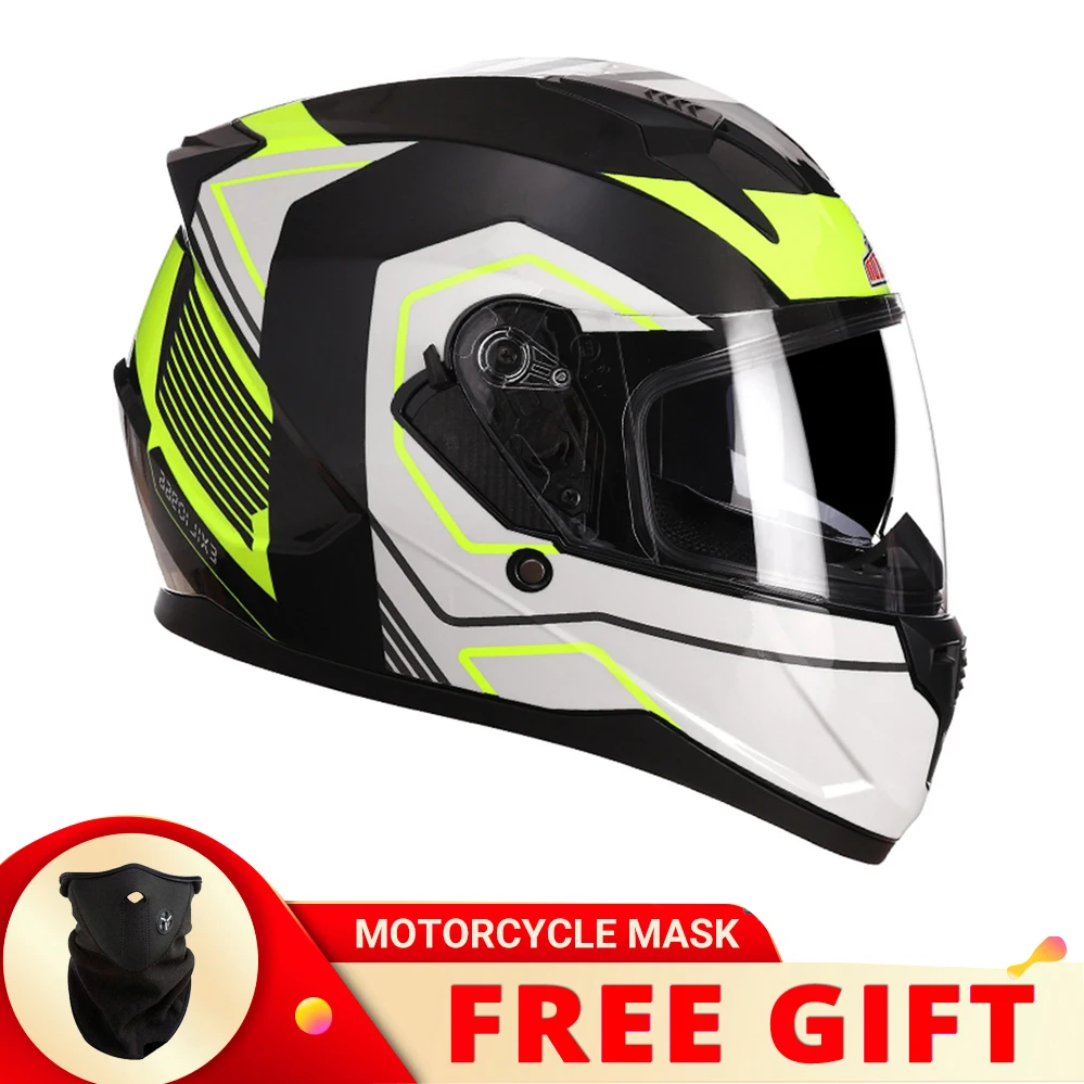 

Men Women DOT Approved Off Road Motorcycle Helmet Motorbike Casco Moto Motocross capacete Double Visors Full Face Racing Helmets