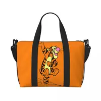 Custom My Friends Tigger Pooh
Cartoon Tote Bag Women Large Capacity Gym Beach Shoulder Travel Bag 2