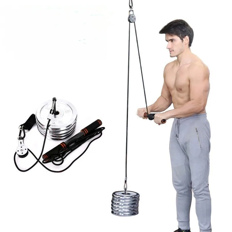 

Pull Down Fitness Equipment, Household High Pull Rod Trainer, Pulley, Pull Rope, Pull Back, Lower Pull Rod, Two Ends