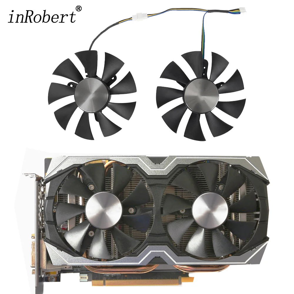 

Вентилятор охлаждения для видеокарты ZOTAC GTX1060 6 ГБ GTX 1070 Mini GTX 1050Ti, 2 шт.