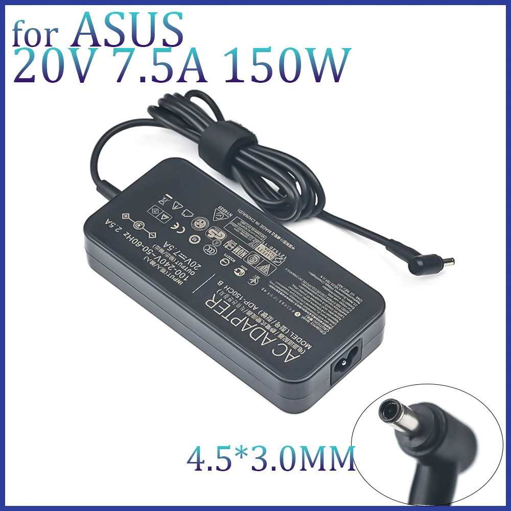 Зарядное устройство для ноутбука Asus TUF GAMING X571L F571G F571L VX60G, 20 в, 150 А, 4,5 Вт, 3,0 * мм