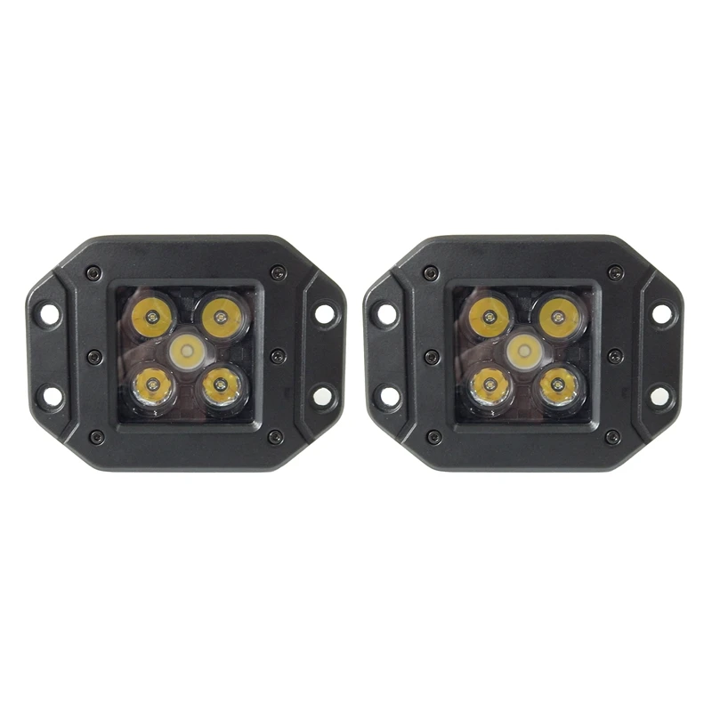 

25W LED Off-Road Work Light Waterproof Driving Light Square Fog Light For Car 4Wd Truck Atv Suv Trailer Motocross