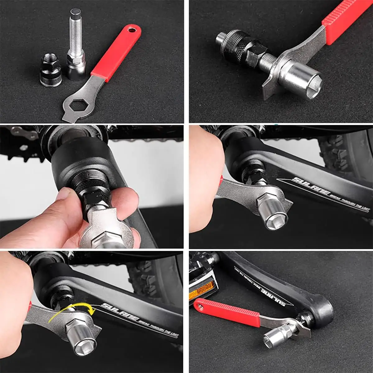 Bike Crank Puller Removal Tool Bicycle Crankset Crank Arm Puller
