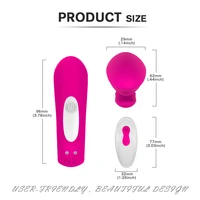 Wiederaufladbare Klitoris Vibrator mit 9 Starke Vibrationen Drahtlose Fernbedienung Clit Vaginal G Spot Stimulator Erwachsene Sex Spielzeug für Frauen 4