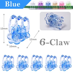 Multi-Pack 6-Color Plant Support Clips for Garden and Climbing Vines (Blue)