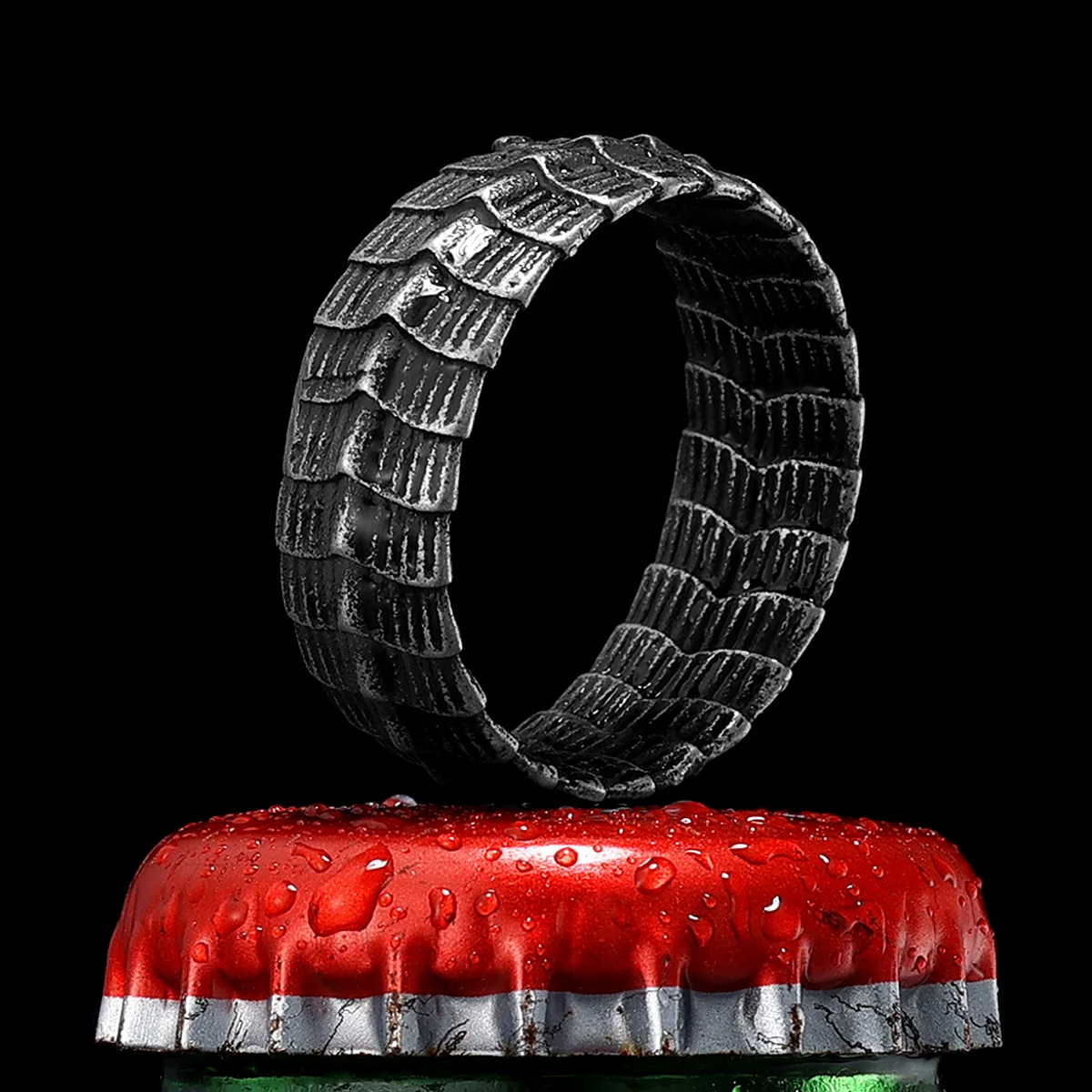 Мужские и женские кольца из нержавеющей стали, в стиле панк