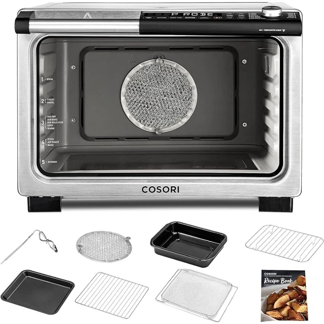 Capacity Toaster Oven Countertop, Dishwasher Safe Detachable Panel, 26QT Air  Fryer Toaster Oven Combo, Drumstick Grill Accessori - AliExpress